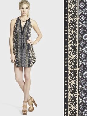 ASTR Tassel Sleeveless Shift Dress Size M